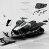 Snowmobile exploded view French 1920 x 960
