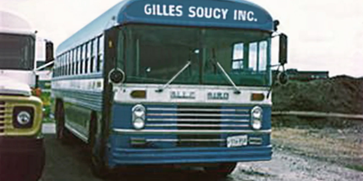 1967 autobus bleue
